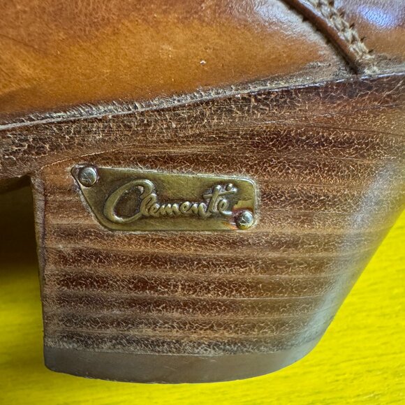 Men\'s Vintage Jean Pier Clemente Brown 80\'s Leather Boots Mod Western 9D Brazil main image 8